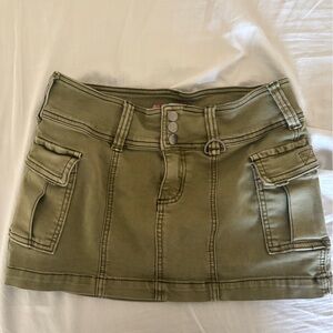 Urban Outfitters Olive Mini Skirt